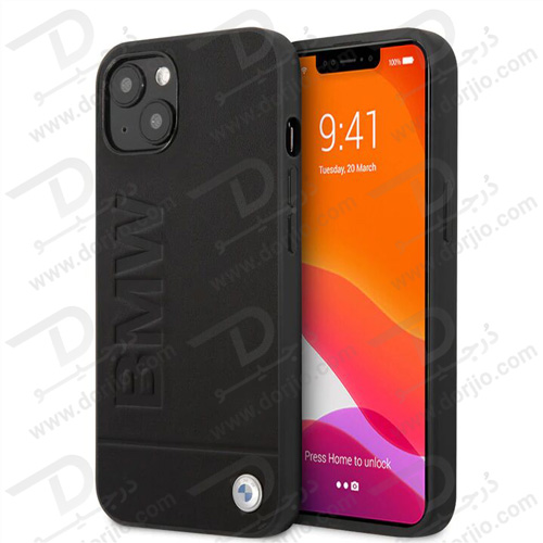 قاب چرمی ضد ضربه iPhone 13 مارک BMW مدل Hot Stamp And Metal Logo