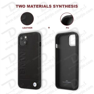 قاب چرمی ضد ضربه iPhone 13 مارک BMW مدل Hot Stamp And Metal Logo