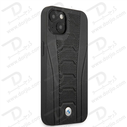 قاب چرمی ضد ضربه iPhone 13 مارک BMW مدل Seat Pattern Tone On Tone Perforations Debossed Lines