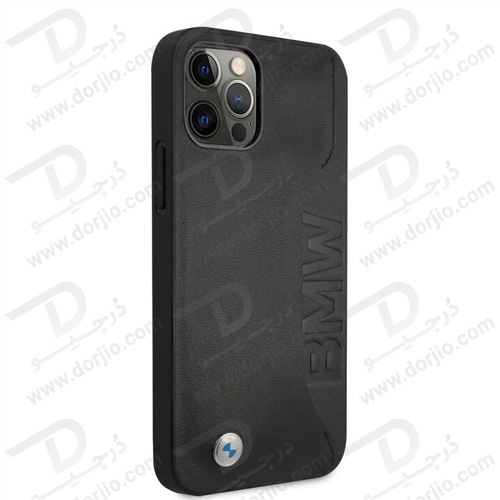 قاب چرمی ضد ضربه iPhone 13 مارک BMW مدل Debossed Wordmark Blue Outlines قاب چرمی ضد ضربه iPhone 13 مارک BMW مدل Debossed Wordmark Blue Outlines