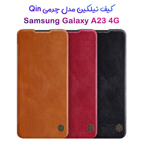 کیف چرمی نیلکین سامسونگ Qin Leather Case Galaxy A23 4G
