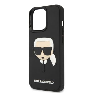 گارد 3D Rubber آیفون 13 پرو مکس طرح Karl Lagerfeld مدل Karl Head