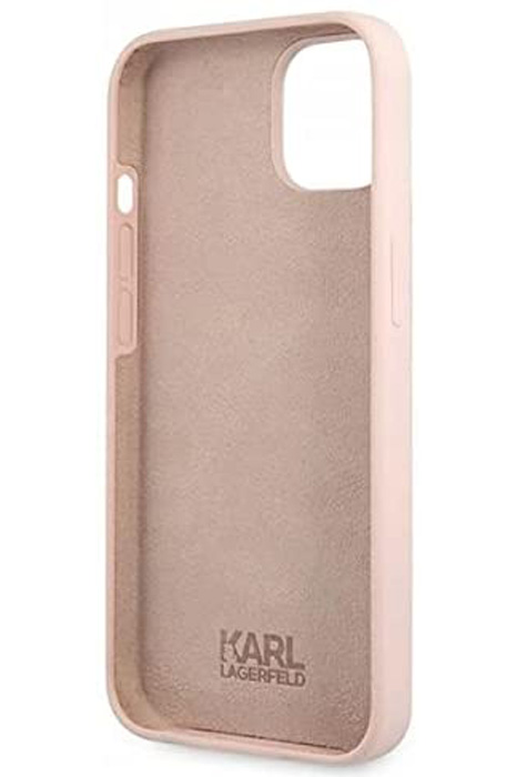 گارد سیلیکونی iPhone 13 Mini طرح Karl Lagerfeld مدل Karl's Head