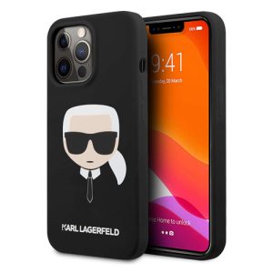 گارد سیلیکونی iPhone 13 Pro Max طرح Karl Lagerfeld مدل Karl's Head