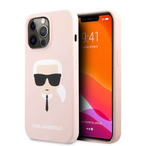 گارد سیلیکونی iPhone 13 Pro Max طرح Karl Lagerfeld مدل Karl's Head