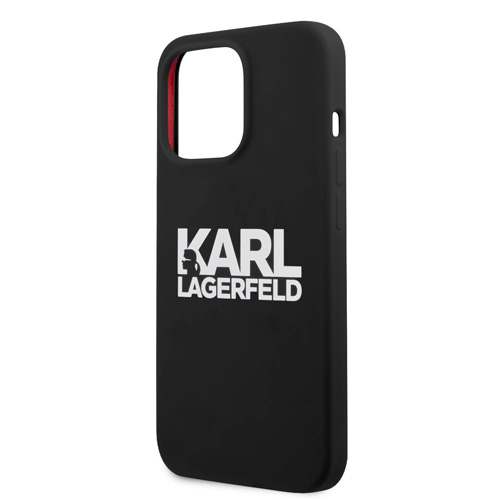 گارد سیلیکونی iPhone 13 Pro طرح Karl Lagerfeld مدل Stack Logo