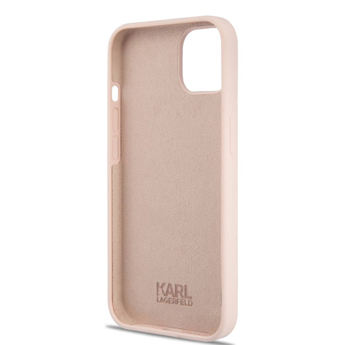 گارد سیلیکونی iPhone 13 طرح Karl Lagerfeld مدل Choupette Head