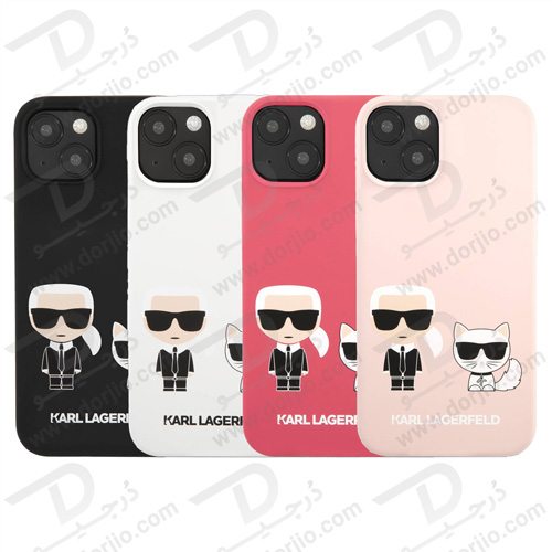 گارد سیلیکونی iPhone 13 طرح Karl Lagerfeld مدل Karl And Choupette گارد سیلیکونی iPhone 13 طرح Karl Lagerfeld مدل Karl And Choupette