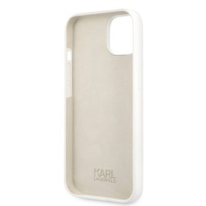 گارد سیلیکونی iPhone 13 طرح Karl Lagerfeld مدل Stack Logo