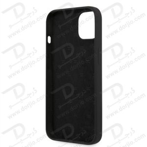 گارد سیلیکونی ضد ضربه iPhone 13 طرح BMW مدل Tricolor Vertical Lines Metal Logo