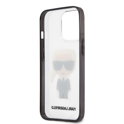 گارد شفاف iPhone 13 Pro Max طرح Karl Lagerfeld مدل With Black Outline Ikonik