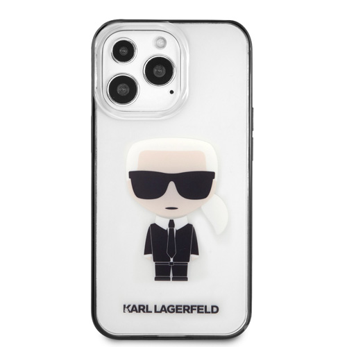گارد شفاف iPhone 13 Pro طرح Karl Lagerfeld مدل With Black Outline Ikonik