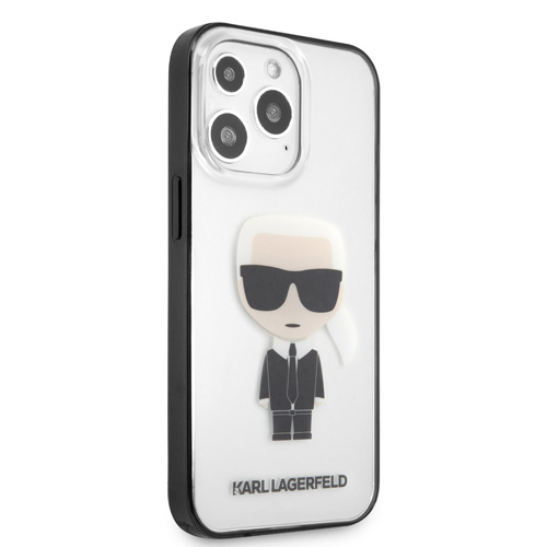 گارد شفاف iPhone 13 Pro طرح Karl Lagerfeld مدل With Black Outline Ikonik