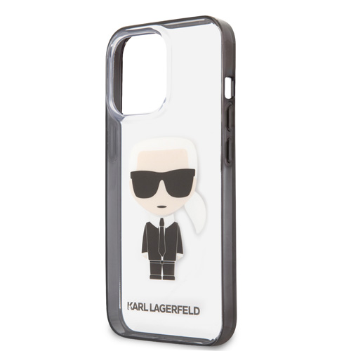 گارد شفاف iPhone 13 Pro طرح Karl Lagerfeld مدل With Black Outline Ikonik
