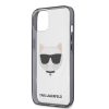 گارد شفاف iPhone 13 طرح Karl Lagerfeld مدل With Black Outline Choupette