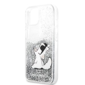 گارد شفاف اکلیلی iPhone 13 طرح Karl Lagerfeld مدل Choupette Fun