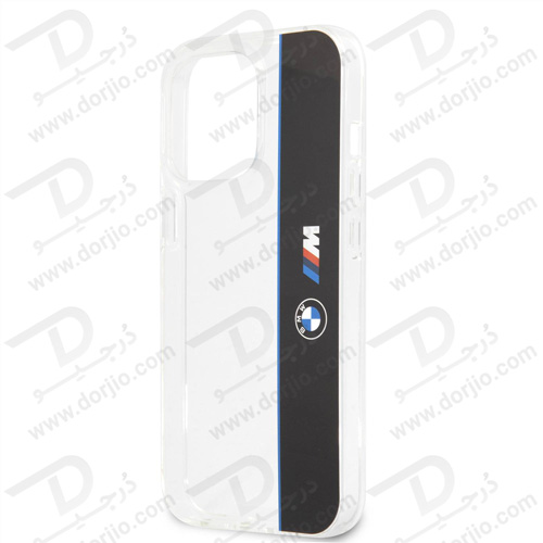 گارد محافظ iPhone 13 Pro Max طرح BMW مدل M Collection Vertical Blue Line & Black Stripe