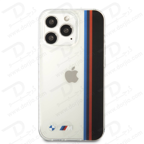 گارد محافظ iPhone 13 Pro طرح BMW مدل Vertical Tricolor Lines &amp; Black Stripe