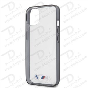 گارد محافظ شفاف فریم مشکی iPhone 13 طرح BMW مدل M Collection With Matte Black Edges