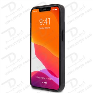 گارد محافظ شفاف فریم مشکی iPhone 13 طرح BMW مدل With Edges