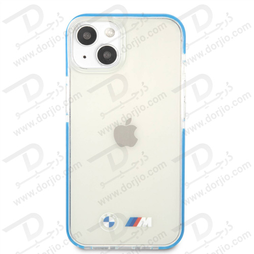 گارد محافظ فریم آبی iPhone 13 طرح BMW مدل M Collection With Blue TPU Edges