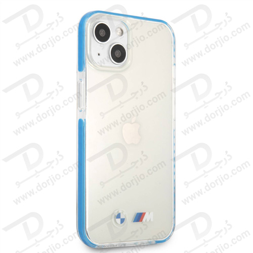 گارد محافظ فریم آبی iPhone 13 طرح BMW مدل M Collection With Blue TPU Edges