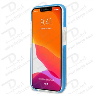گارد محافظ فریم آبی iPhone 13 طرح BMW مدل M Collection With Blue TPU Edges