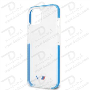 گارد محافظ فریم آبی iPhone 13 طرح BMW مدل M Collection With Blue TPU Edges