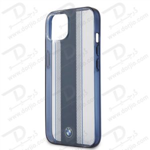 گارد محافظ فریم سرمه ای iPhone 13 طرح BMW مدل Navy Tire Stripe And Navy Edges