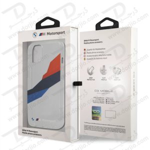 گارد محافظ فریم شفاف iPhone 13 طرح BMW Motorsport مدل Collection Graphic Tricolor