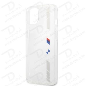 گارد محافظ نقره ای iPhone 13 طرح BMW مدل M Collection Silver Stripe