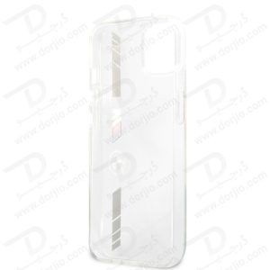 گارد محافظ نقره ای iPhone 13 طرح BMW مدل M Collection Silver Stripe