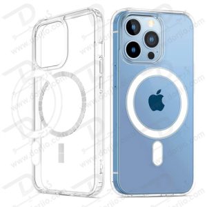 گارد پشت مات فریم ژله ای iPhone 13 Pro Max مارک Mcdodo مدل PC+TPU Semi-Transparent Frosted Magsafe