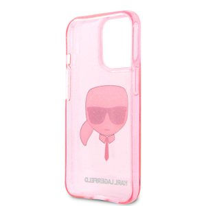 گارد ژله ای اکلیلی iPhone 13 Pro طرح Karl Lagerfeld مدل Karl Head