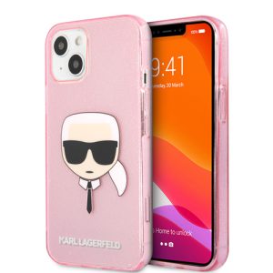 گارد ژله ای اکلیلی iPhone 13 طرح Karl Lagerfeld مدل Karl Head