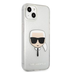 گارد ژله ای اکلیلی iPhone 13 طرح Karl Lagerfeld مدل Karl Head