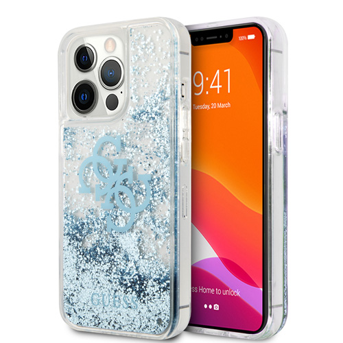 قاب شفاف اکلیلی iPhone 13 Pro Max مدل Guess Glitter 4G Electroplated Logo