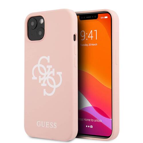 گارد سیلیکونی طرح لوگو iPhone 13 Mini مدل Guess Big 4G With Logo Print