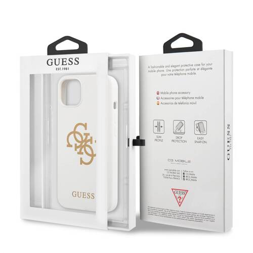 گارد سیلیکونی طرح لوگو iPhone 13 Mini مدل Guess Big 4G With Logo Print