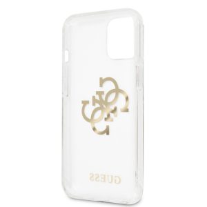 گارد شفاف بند فلزی iPhone 13 مدل Guess 4G Electroplated Logo With Charm