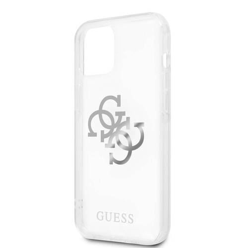 گارد شفاف بند فلزی iPhone 13 مدل Guess 4G Electroplated Logo With Charm
