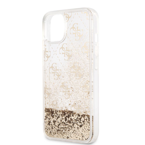 گارد طرح دار اکلیلی iPhone 13 مدل Guess Liquid Glitter 4G Pattern