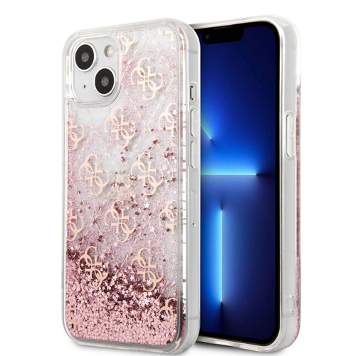 گارد طرح دار اکلیلی iPhone 13 مدل Guess Liquid Glitter 4G Pattern