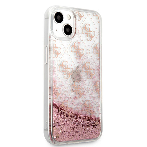 گارد طرح دار اکلیلی iPhone 13 مدل Guess Liquid Glitter 4G Pattern