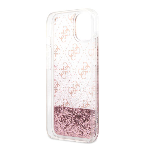 گارد طرح دار اکلیلی iPhone 13 مدل Guess Liquid Glitter 4G Pattern