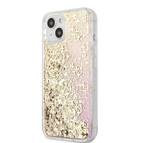 گارد طرح دار اکلیلی iPhone 13 مدل Guess Liquid Glitter 4G Pattern Gradient Background