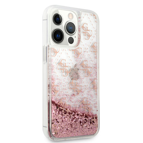 گارد طرح دار اکلیلی iPhone 13 Pro Max مدل Guess Liquid Glitter 4G Pattern