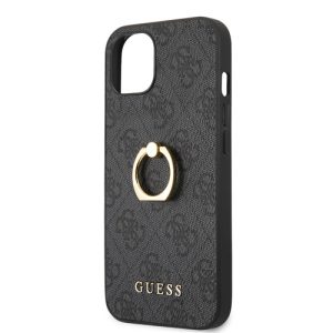 گارد چرمی رینگی iPhone 13 Mini طرح Guess PU Leather 4G With Ring Stand