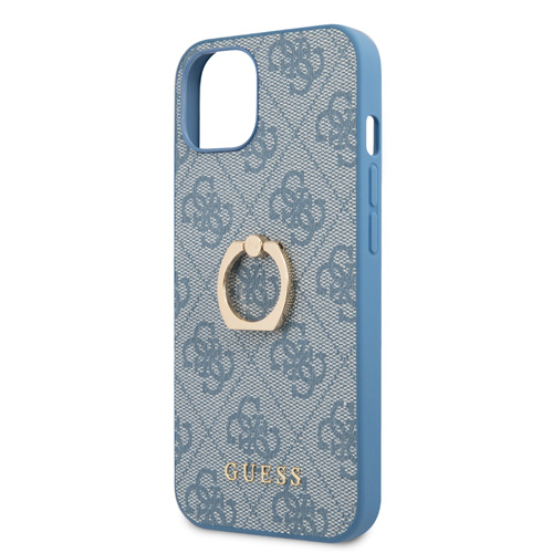 گارد چرمی رینگی iPhone 13 Mini طرح Guess PU Leather 4G With Ring Stand