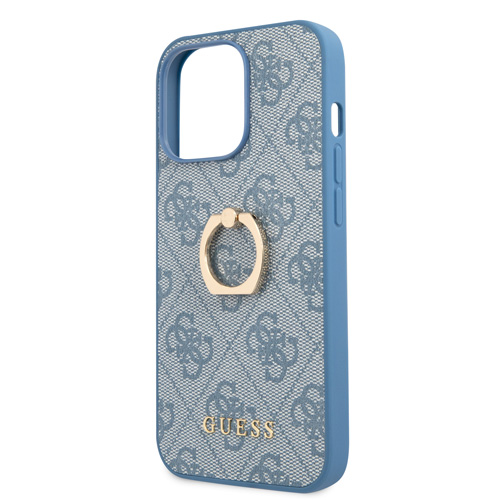 گارد چرمی رینگی iPhone 13 Pro Max طرح Guess PU Leather 4G With Ring Stand